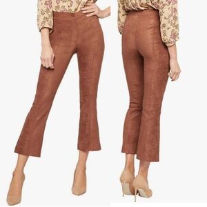 NEW NYDJ Women's Suede Pull-On Slim Boot Ankle Pant Size 12
